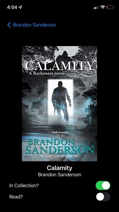 Emulate iPhone app My Book Collector using MyAndroid