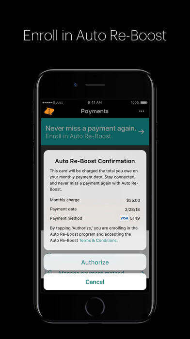 Emulate iPhone app My Boost using MyAndroid