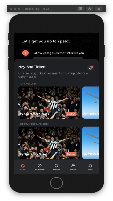 Emulate iPhone app MyBoxTicker using MyAndroid