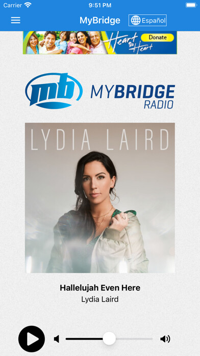 Emulate iPhone app MyBridge Radio using MyAndroid