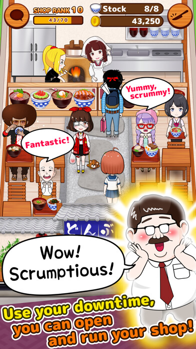 Emulate iPhone app My Cafe Story3 -DONBURI SHOP- using MyAndroid