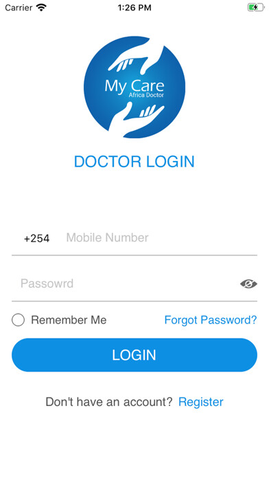 Emulate iPhone app MyCare Africa-Doctor using MyAndroid Emulate iPhone app MyCare Africa-Doctor using MyAndroid