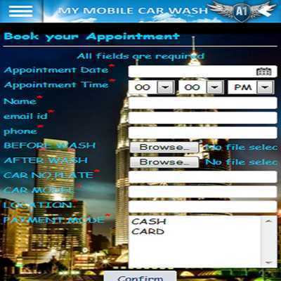 Emulate Android APK MY CAR WASH