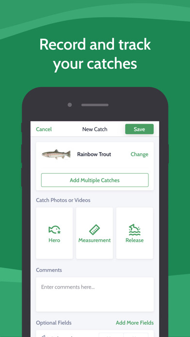 Emulate iPhone app MyCatch Fishing App using MyAndroid