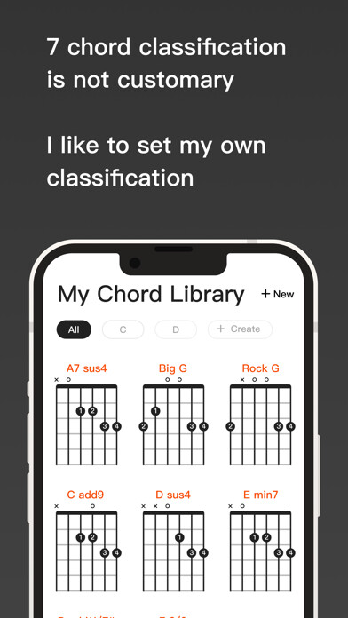 Emulate iPhone app My Chord Library using MyAndroid