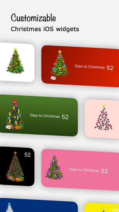Emulate iPhone app My Christmas Tree - Countdown using MyAndroid