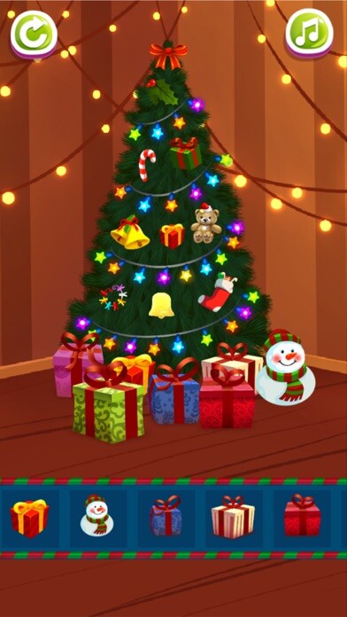 Emulate iPhone app My Christmas Tree Decoration using MyAndroid