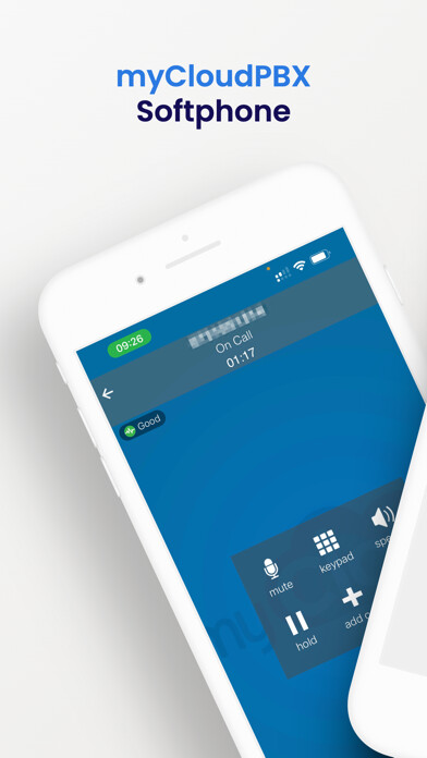 Emulate iPhone app myCloudPBX Softphone using MyAndroid