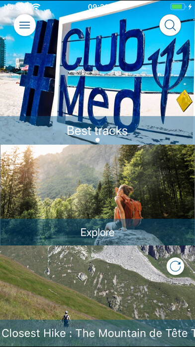 Emulate iPhone app My Club Med Guide using MyAndroid