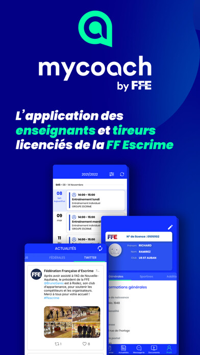 Emulate iPhone app MyCoach by FFEscrime using MyAndroid Emulate iPhone app MyCoach by FFEscrime using MyAndroid