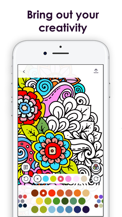 Emulate iPhone app MyColorful - Coloring Book using MyAndroid