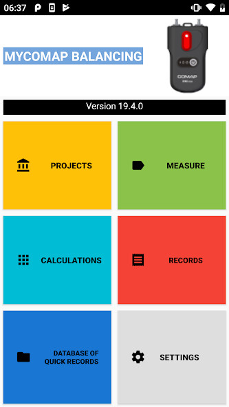 Emulate iPhone app MYCOMAP BALANCING using MyAndroid