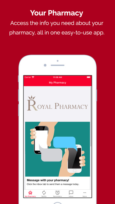 Emulate iPhone app My Community Pharmacy using MyAndroid
