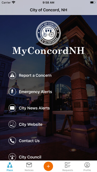 Emulate iPhone app MyConcordNH using MyAndroid