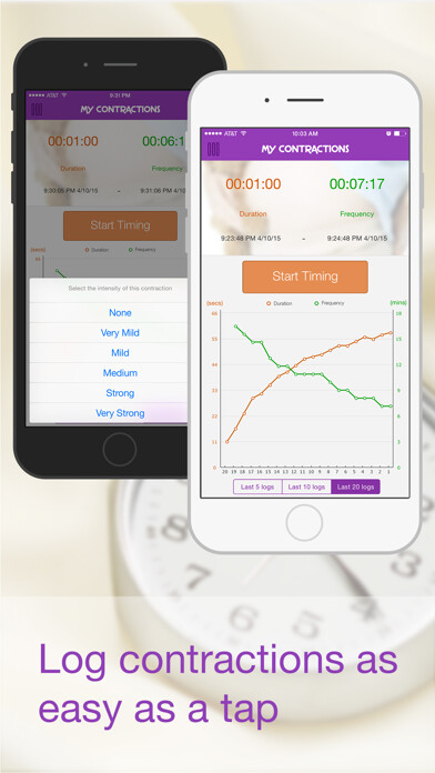 Emulate iPhone app My Contractions using MyAndroid Emulate iPhone app My Contractions using MyAndroid