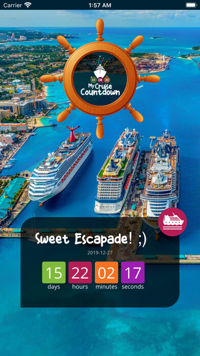 Emulate iPhone app My Cruise Countdown using MyAndroid Emulate iPhone app My Cruise Countdown using MyAndroid
