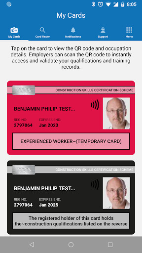 Run android online APK My CSCS - Official CSCS App from MyAndroid or emulate My CSCS - Official CSCS App using MyAndroid