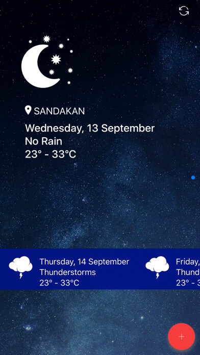 Emulate iPhone app myCuaca using MyAndroid