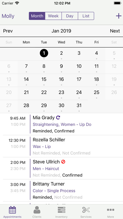 Emulate iPhone app MyCuts - Salon Booking App using MyAndroid