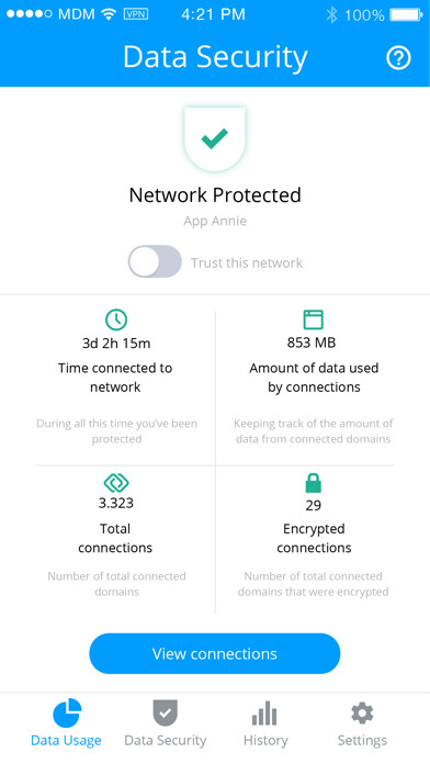Emulate iPhone app My Data Manager VPN Security using MyAndroid Emulate iPhone app My Data Manager VPN Security using MyAndroid