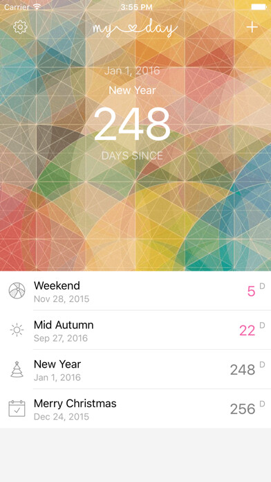 Emulate iPhone app My Day - Countdown Timer, Tracking Day using MyAndroid Emulate iPhone app My Day - Countdown Timer, Tracking Day using MyAndroid