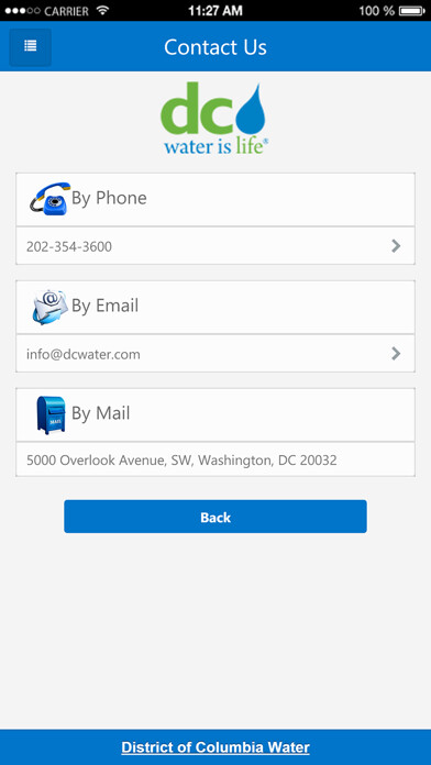Emulate iPhone app My DC Water using MyAndroid Emulate iPhone app My DC Water using MyAndroid