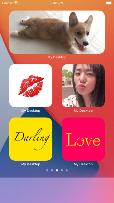 Emulate iPhone app My Desktop-Custom your widget using MyAndroid