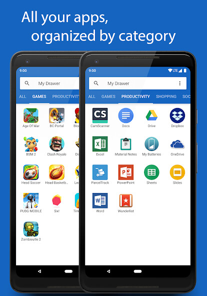 Run android online APK My Drawer from MyAndroid or emulate My Drawer using MyAndroid