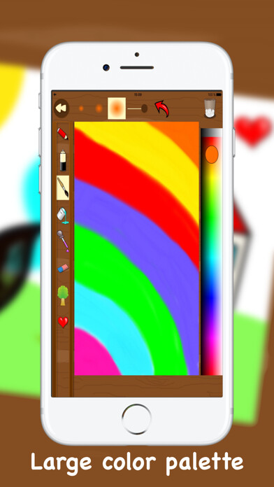 Emulate iPhone app My Drawing Book and stickers using MyAndroid