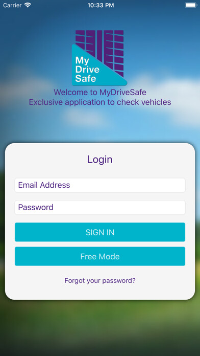 Emulate iPhone app MyDriveSafe.Expert using MyAndroid