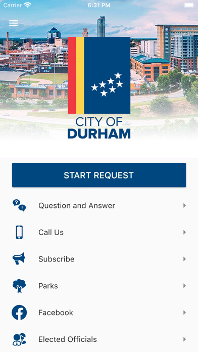 Emulate iPhone app My Durham City using MyAndroid
