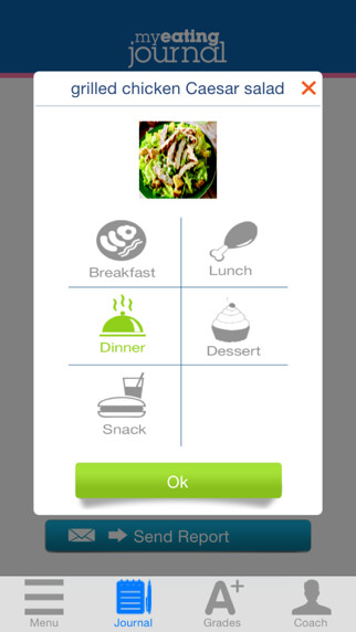 Emulate iPhone app My Eating Jornal using MyAndroid