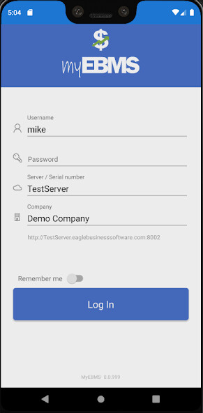Emulate iPhone app MyEBMS using MyAndroid
