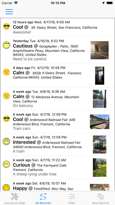 Emulate iPhone app My e-Diary using MyAndroid