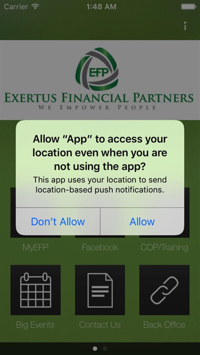 Emulate iPhone app MyEFP using MyAndroid