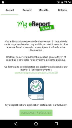 Run android online APK My eReport France from MyAndroid or emulate My eReport France using MyAndroid