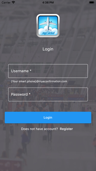Emulate iPhone app myEticket using MyAndroid