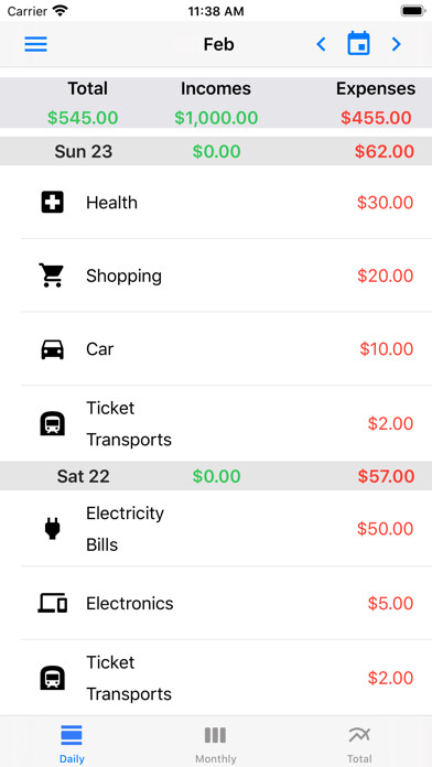 Emulate iPhone app My expense monitor using MyAndroid Emulate iPhone app My expense monitor using MyAndroid