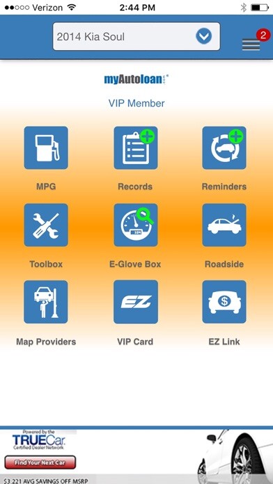 Emulate iPhone app myEZ Car Care using MyAndroid