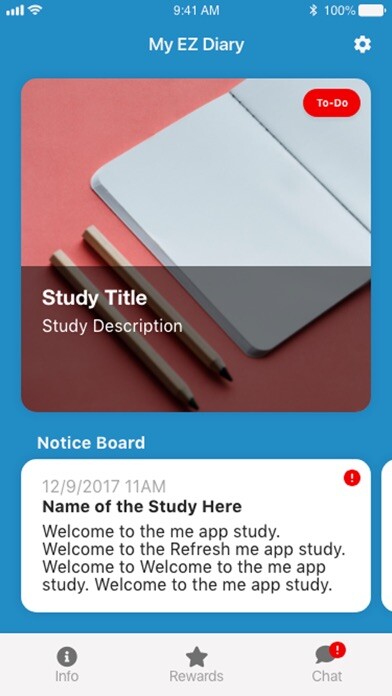 Emulate iPhone app My EZ Diary using MyAndroid