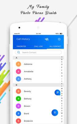 Emulate Android APK My Family Photo Phone Dialer
