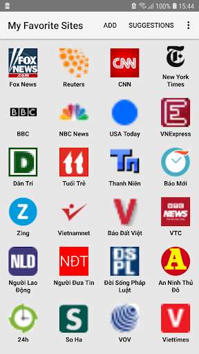 Run android online APK My Favorite Sites from MyAndroid or emulate My Favorite Sites using MyAndroid