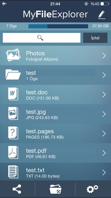 Emulate iPhone app My File Explorer using MyAndroid Emulate iPhone app My File Explorer using MyAndroid