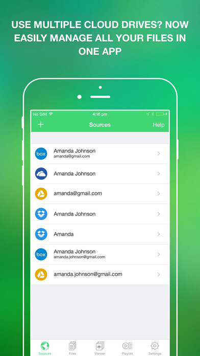 Emulate iPhone app My File Organizer using MyAndroid