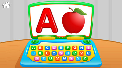 Emulate iPhone app My First ABC Laptop Free - Learning Alphabet Letters Game for Toddlers and Preschool Kids using MyAndroid