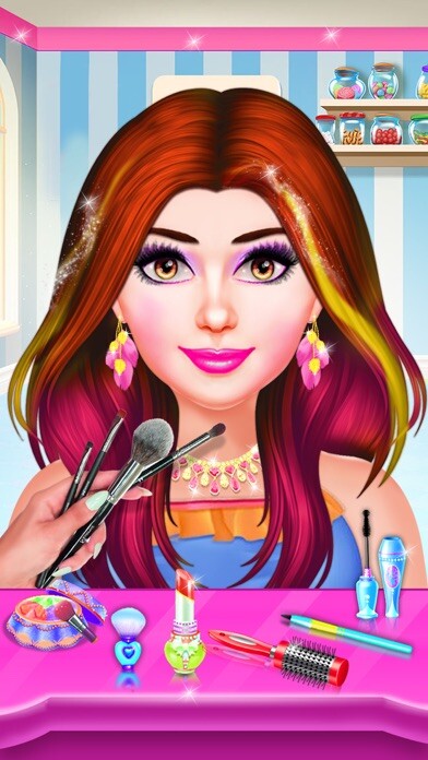 Emulate iPhone app My First Date Makeover Salon using MyAndroid