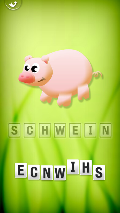 Emulate iPhone app My first German words using MyAndroid