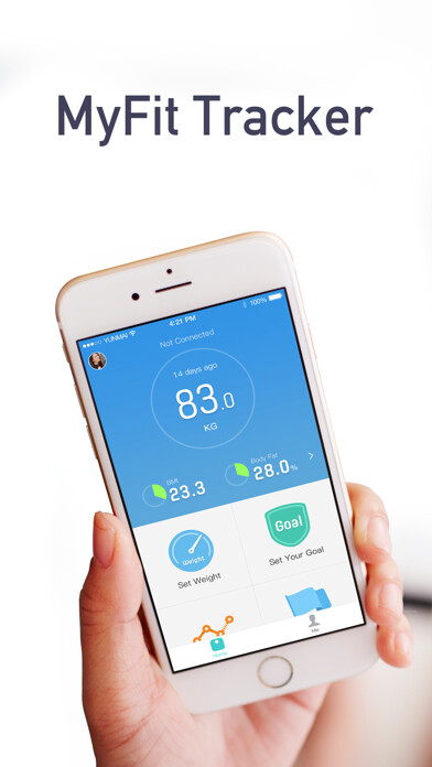 Emulate iPhone app MyFit Tracker using MyAndroid