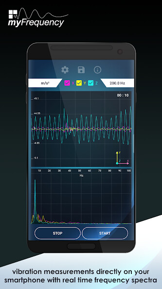Run android online APK myFrequency - Vibration Analysis from MyAndroid or emulate myFrequency - Vibration Analysis using MyAndroid