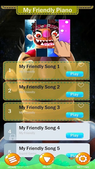 Run android online APK My Friendly Piano Music tiles from MyAndroid or emulate My Friendly Piano Music tiles using MyAndroid